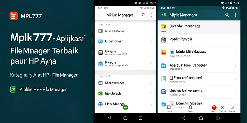 Tampilan antarmuka MPL777 yang bersih dan fungsional untuk pengelolaan file.