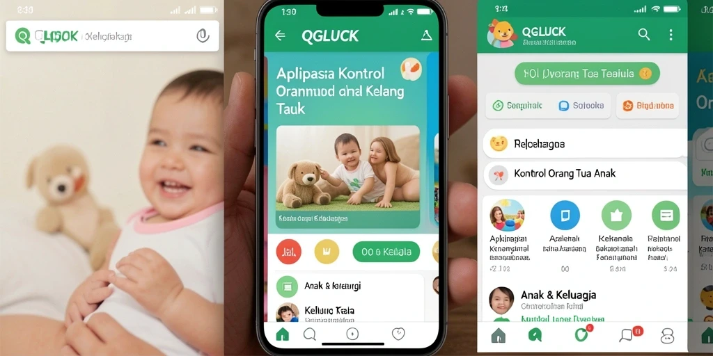 Antarmuka QGLUCK yang ramah pengguna untuk kontrol orang tua.