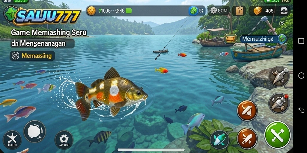 Tampilan antarmuka SALJU777 yang menarik saat memancing.